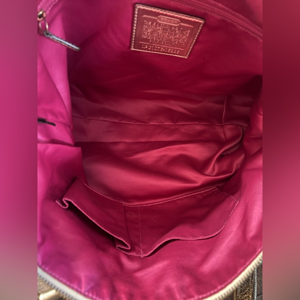 Coach Gold Poppy Tote - Picture 10 of 12